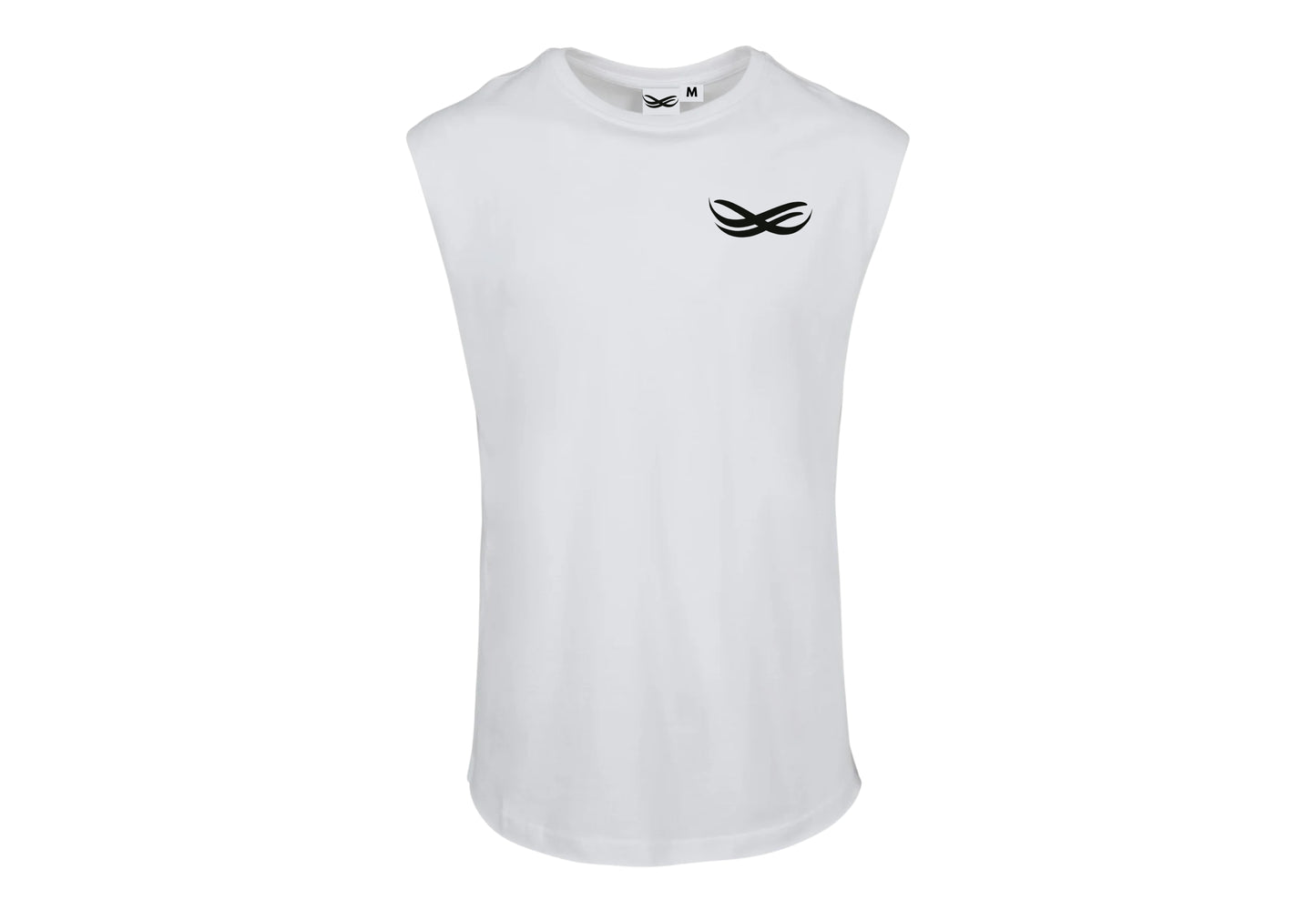 COURT OPEN EDGE SLEEVLESS TEE WHITE
