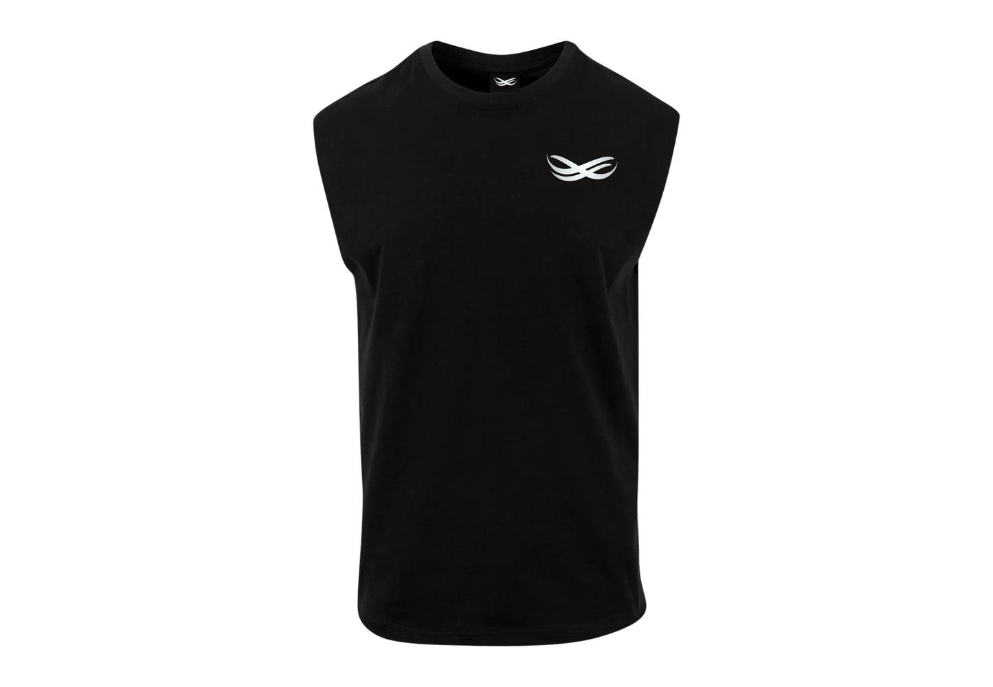 COURT OPEN EDGE SLEEVLESS TEE BLACK